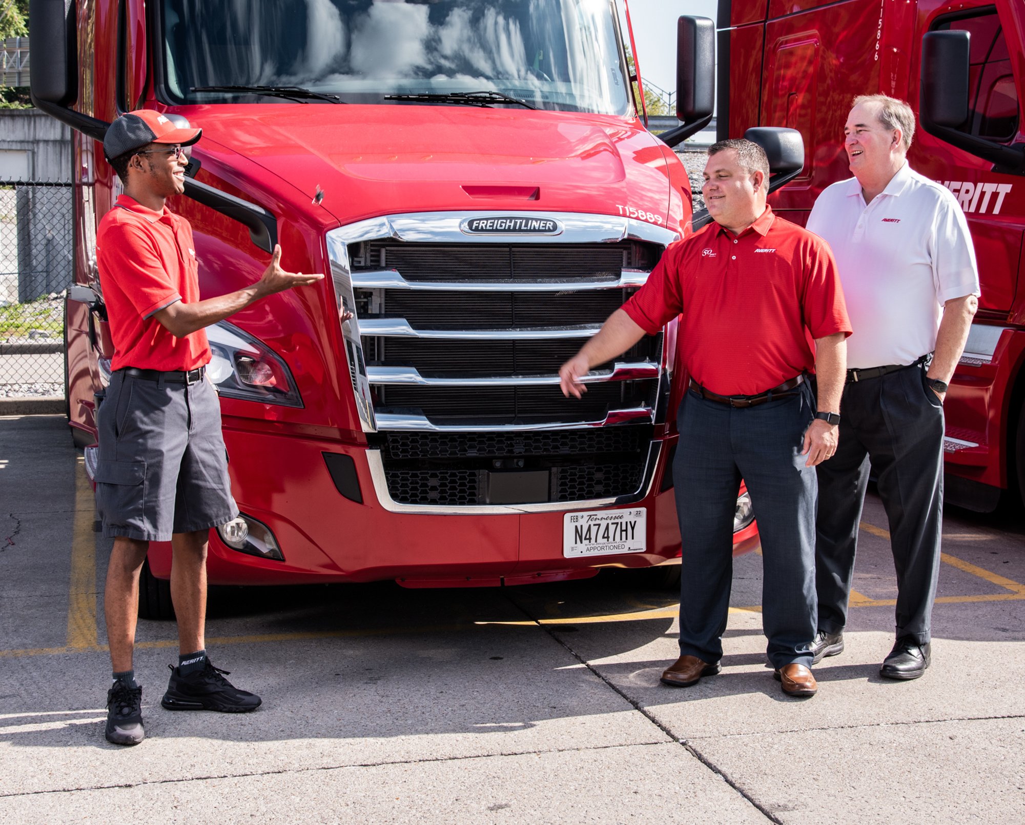 Five Drivers Receive Keys to New 2022 Freightliner Cascadias