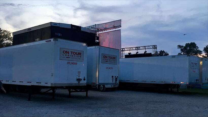 Trucks Behind Stage Bonnaroo